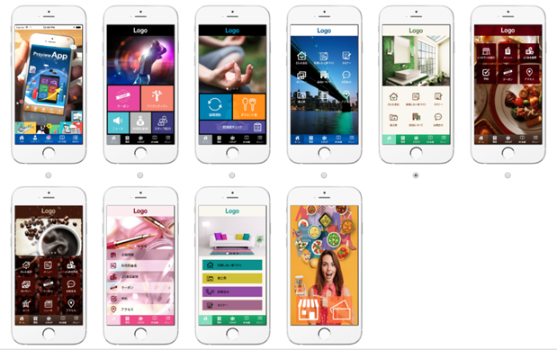 デザインテンプレート左